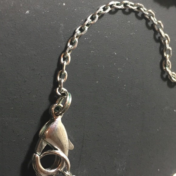 Sterling Silver Mother of Pearl CZ Necklace - Picture 4 of 5